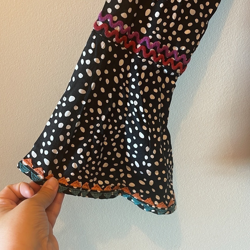 Savanna Jane Polka Dot Long Sleeve Top SZ Small - Picture 7 of 9